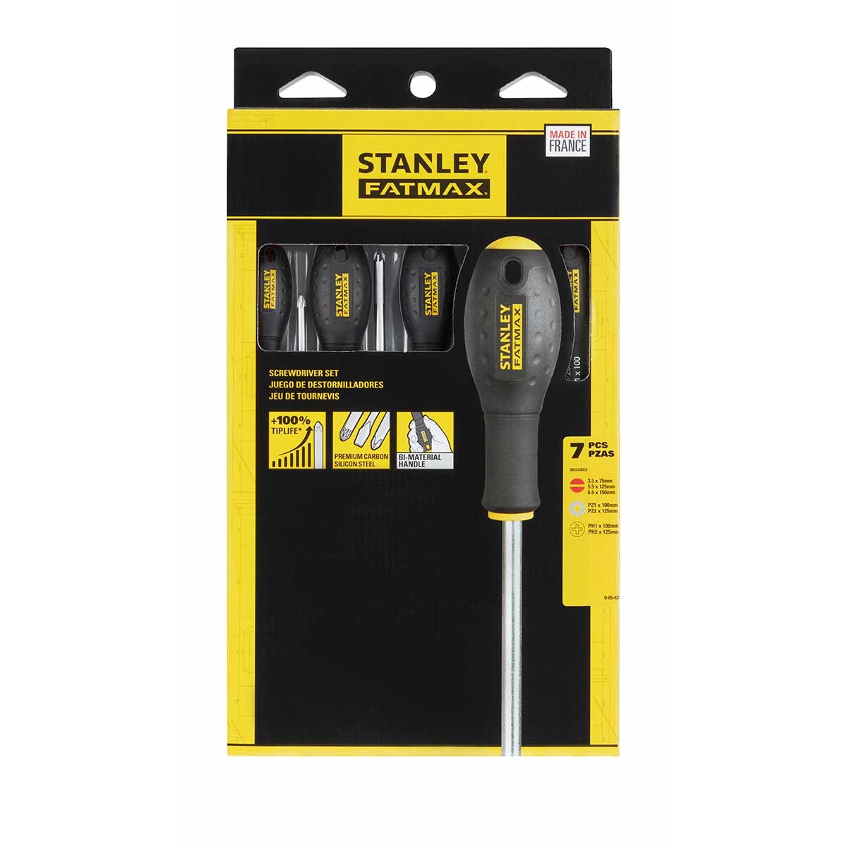 סט 7 מברגים מחוסמים STANLEY FATMAX CR.V
