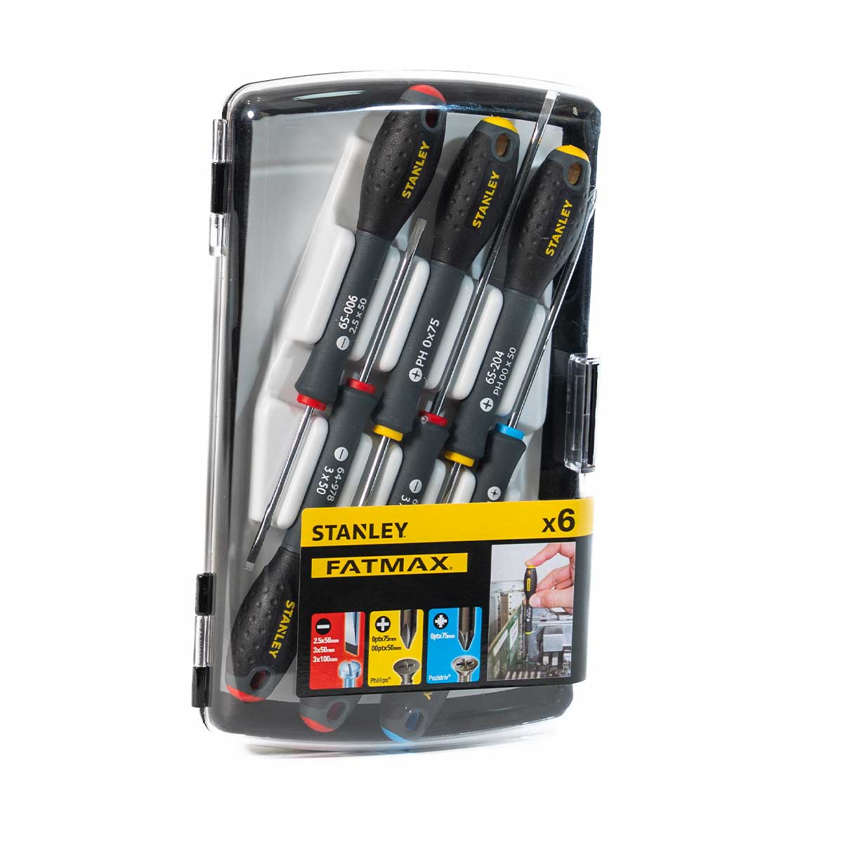 סט 6 מברגים מחוסמים STANLEY FATMAX CR.V