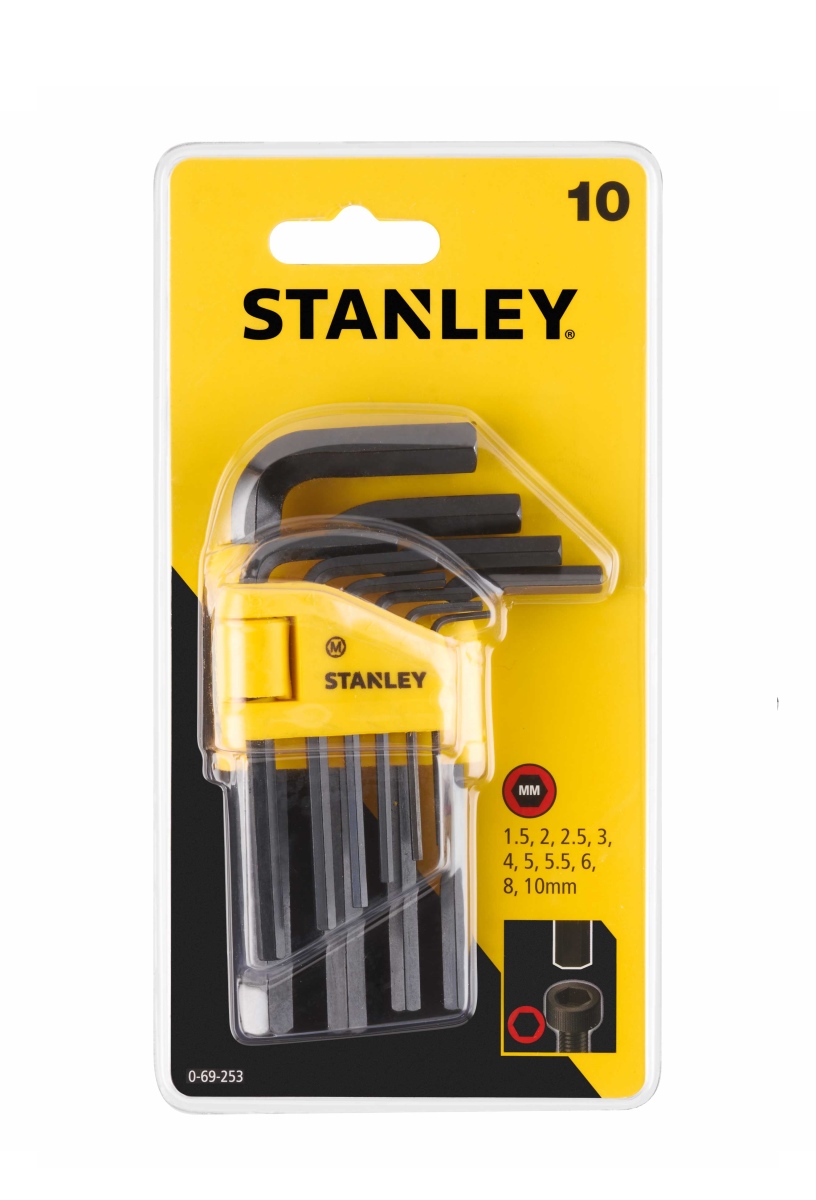 סט מפתחות אלן מ"מ 10 יח' STANLEY