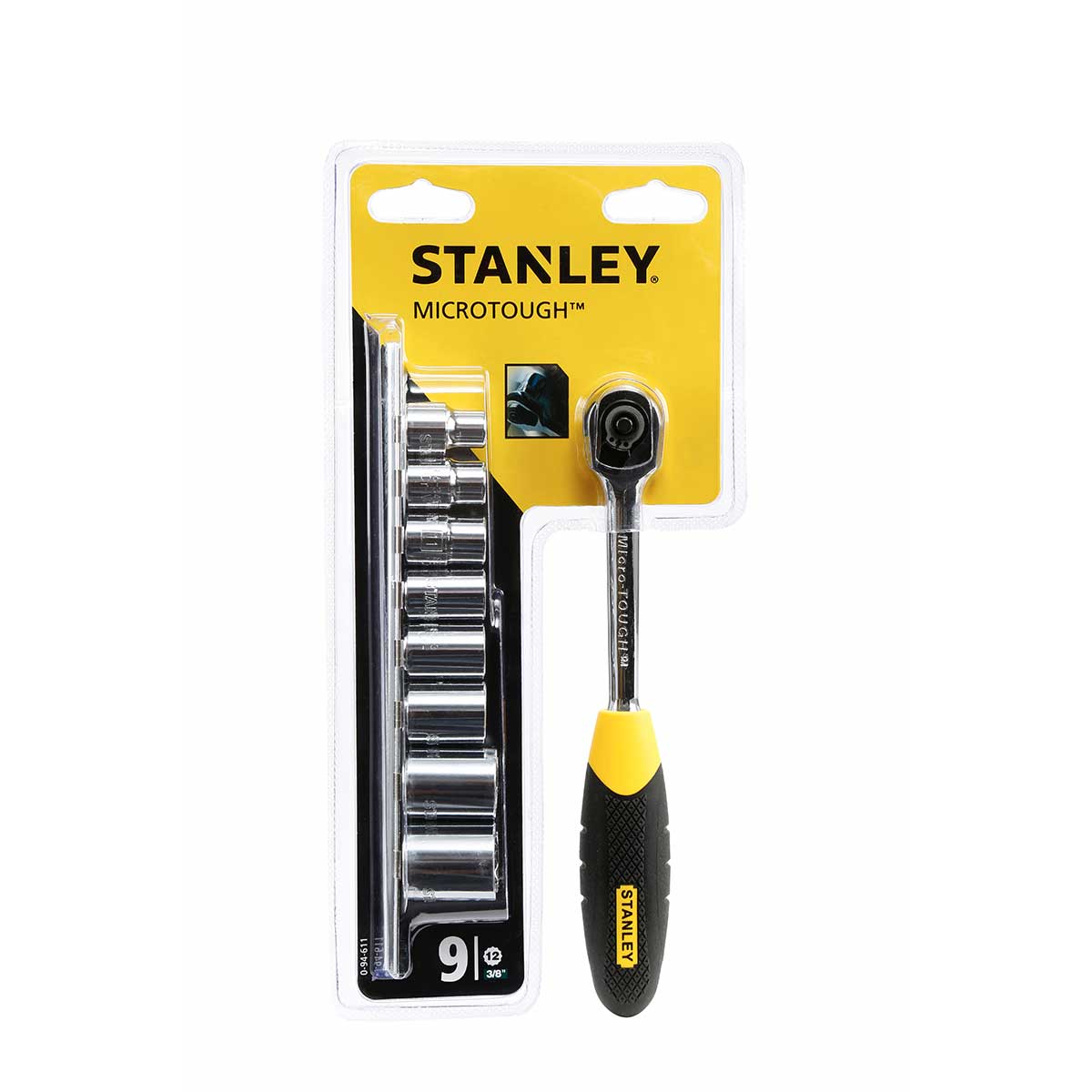 סט בוקסות ''3/8 מ"מ - 12 צלעות STANLEY