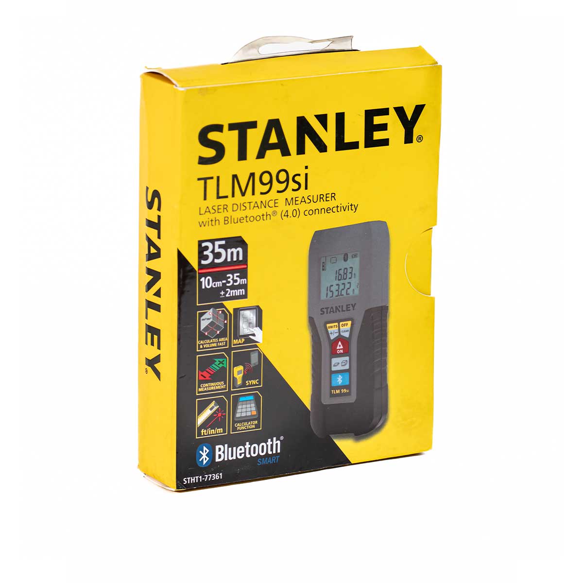 מד מרחק לייזר 35 מטר BLUETOOTH דגם STANLEY TLM99SI