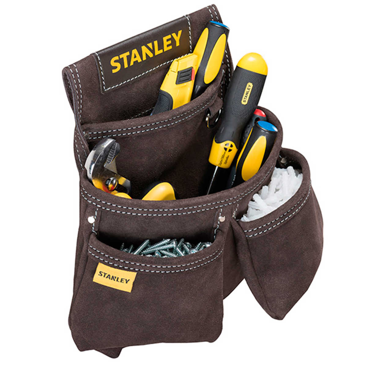 נרתיק 3 כיסים מעור ותפס למטר STANLEY