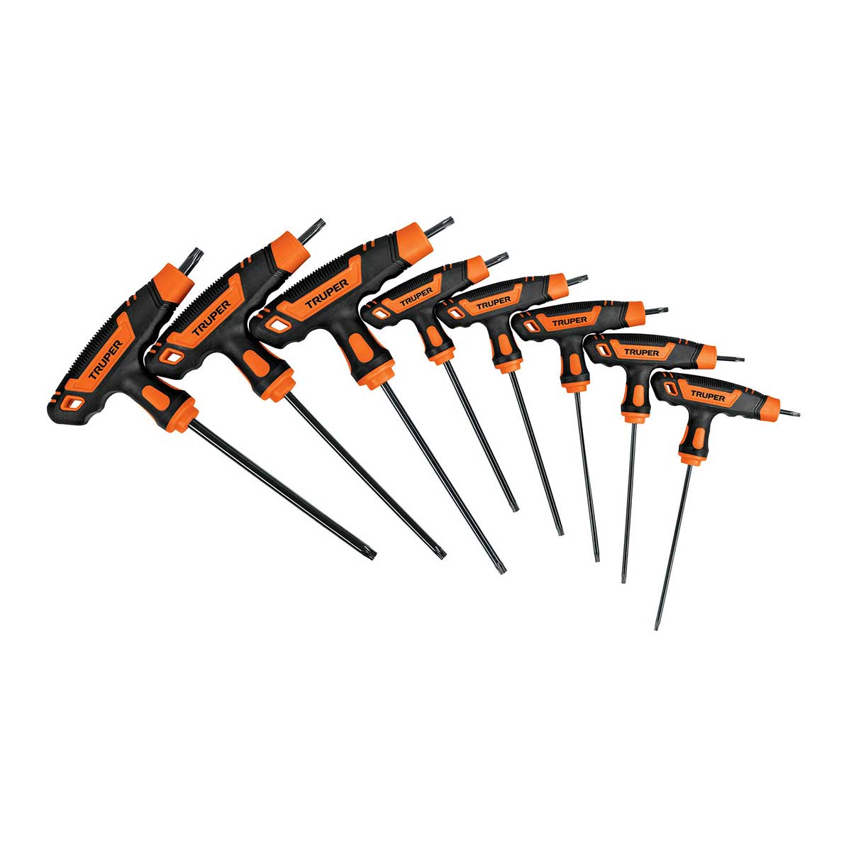 סט ﻿8 ידיות TRUPER T-TORX CR.V