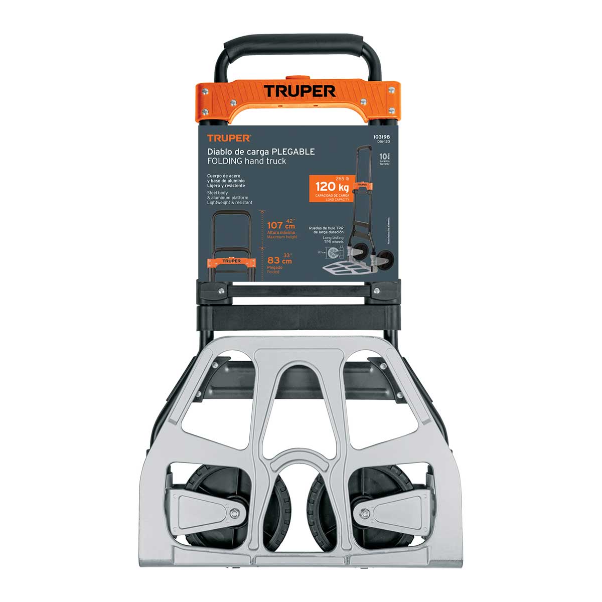 עגלת משא מחוזקת 120 ק"ג TRUPER