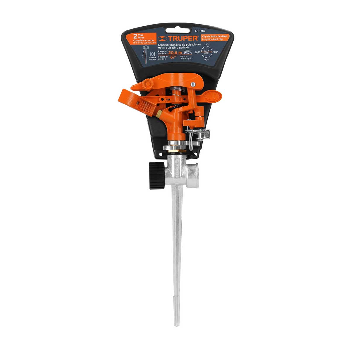 ממטרה מתכת דו כיוונית TRUPER