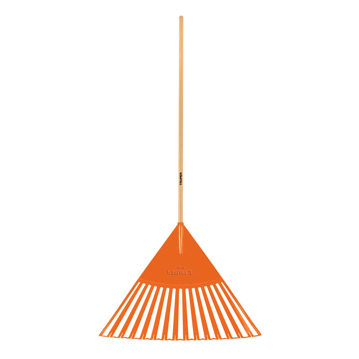 מטאטא דשא מקצועי שיניים סגורות ידית עץ TRUPER