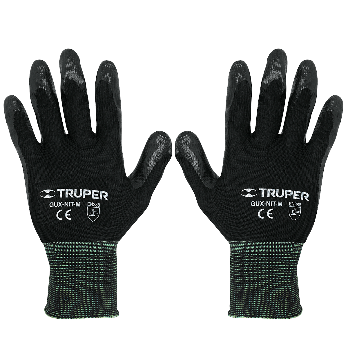 כפפות ניילון משולבות גומי אלסטיות TRUPER