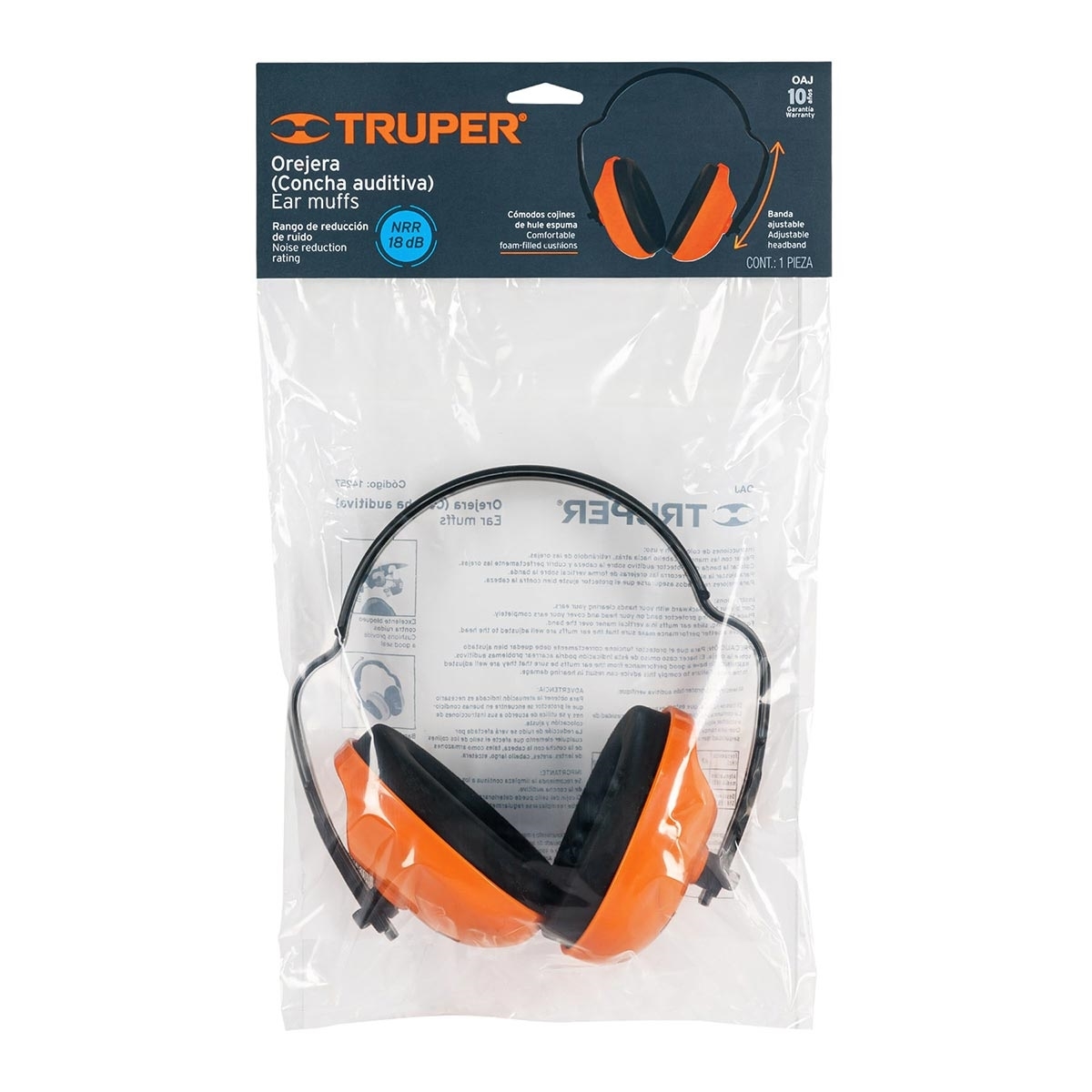 אוזניות רעש מתכווננות TRUPER 18DB