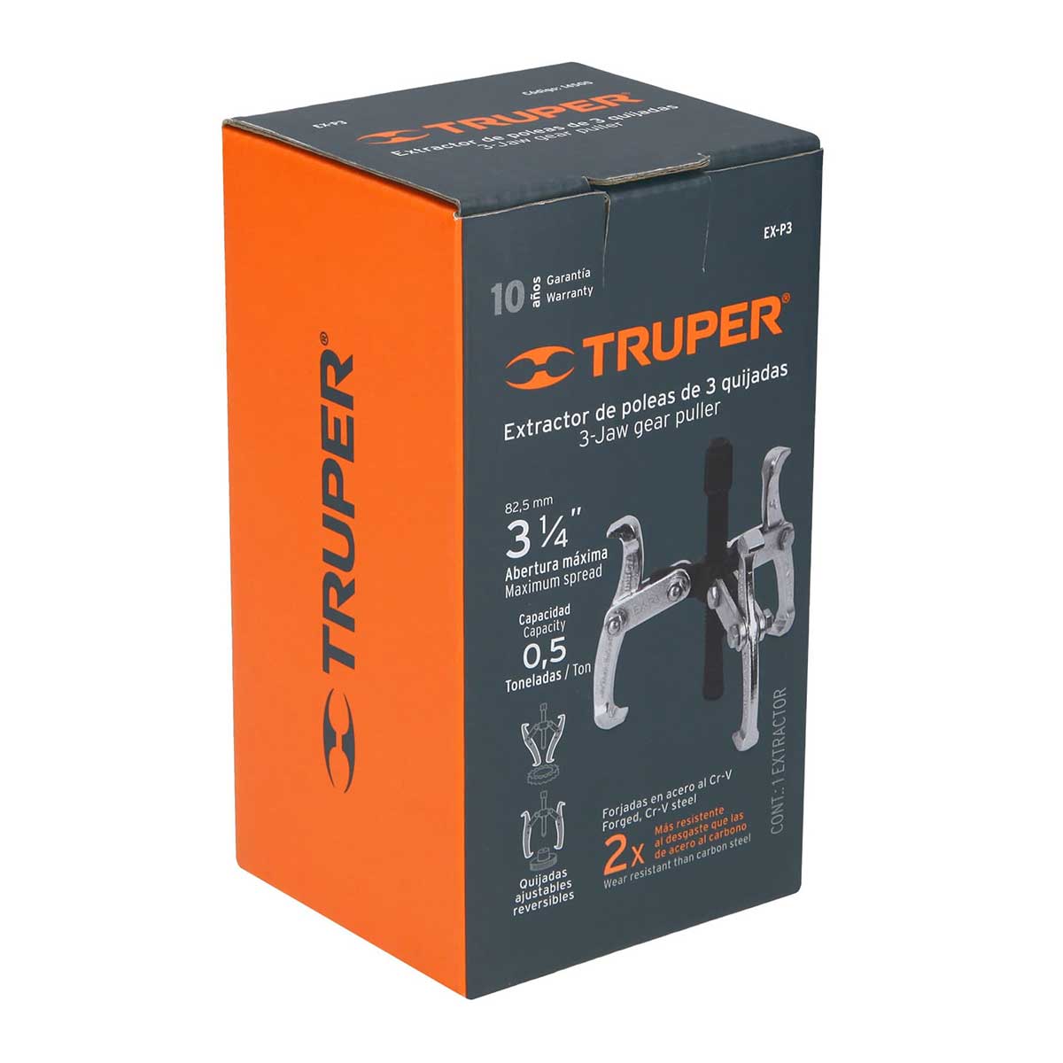 אבציר 3 זרועות "9/16 TRUPER CR.V