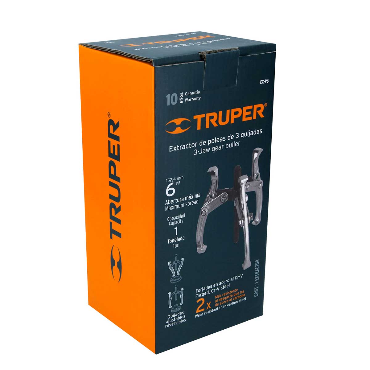 אבציר 3 זרועות "3/4 TRUPER CR.V