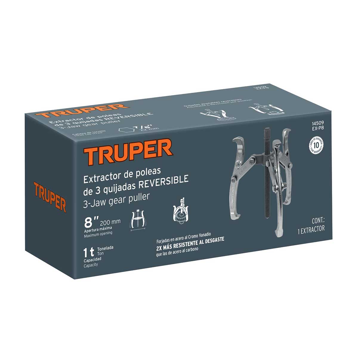 אבציר 3 זרועות "7/8 TRUPER CR.V