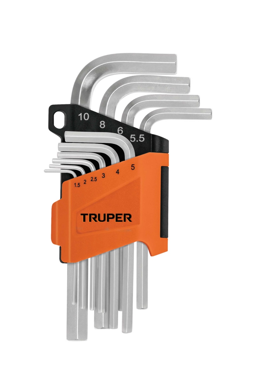 סט מפתחות אלן בבליסטר 10 יח' TRUPER CR.V