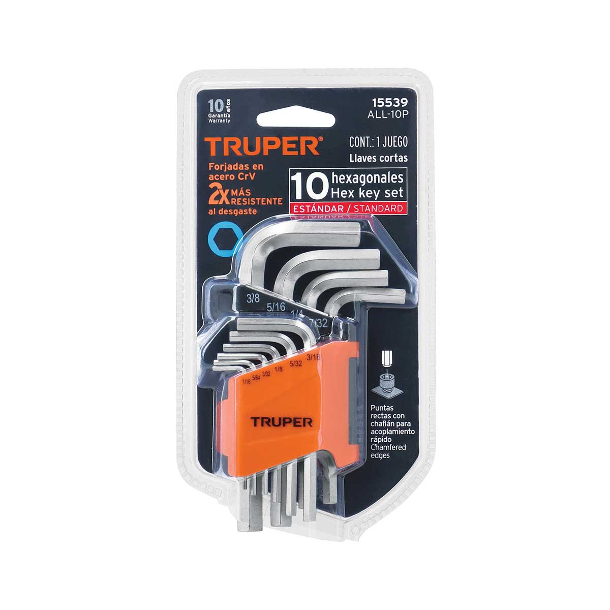 סט מפתחות אלן 10 יחידות TRUPER