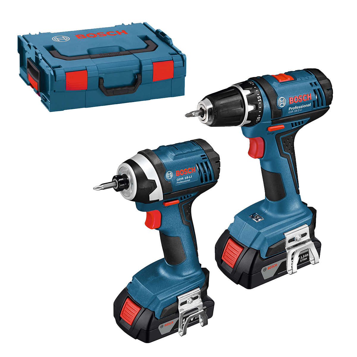 סט מברגת אימפקט ומברגה מקדחה רוטטת BOSCH 18V | 2Ah