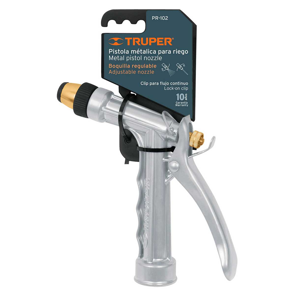 אקדח מים מקצועי מתכת מלא ראש מתכוונן TRUPER