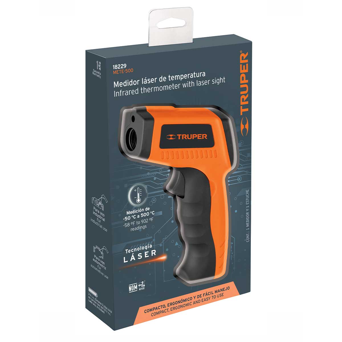 מד טמפ'/אקדח לייזר TRUPER