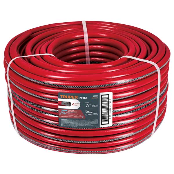 צינור גינה "1/2 משוריין 4 שכבות TRUPER