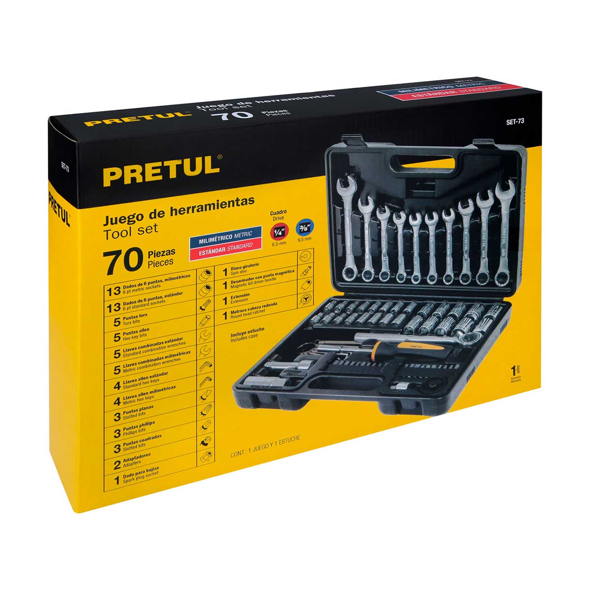 סט מפתחות ר"פ ובוקסות TRUPER PRETUL