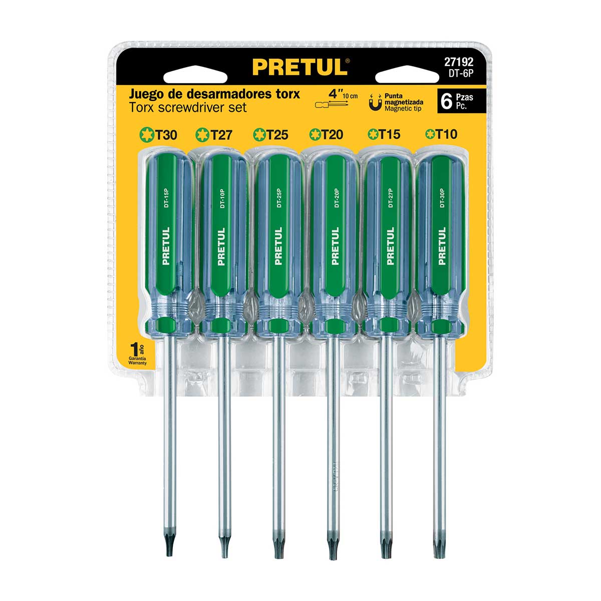 סט 6 מברגי טורקס ידית TRUPER PRETUL PVC