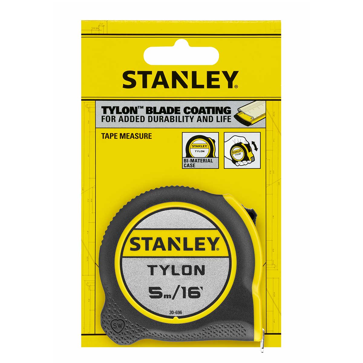 מטר 5 מטר מצופה גומי מ"מ/אינצ'י STANLEY FATMAX