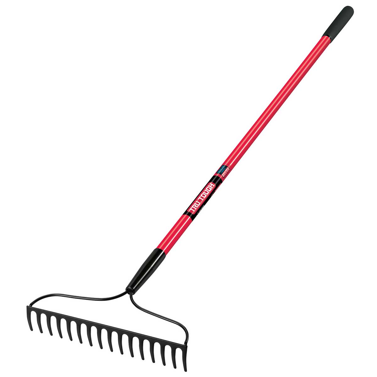 מגרפה מחוזקת עם ידית פיבר צבע ירוק TRUPER TRUTOUGH