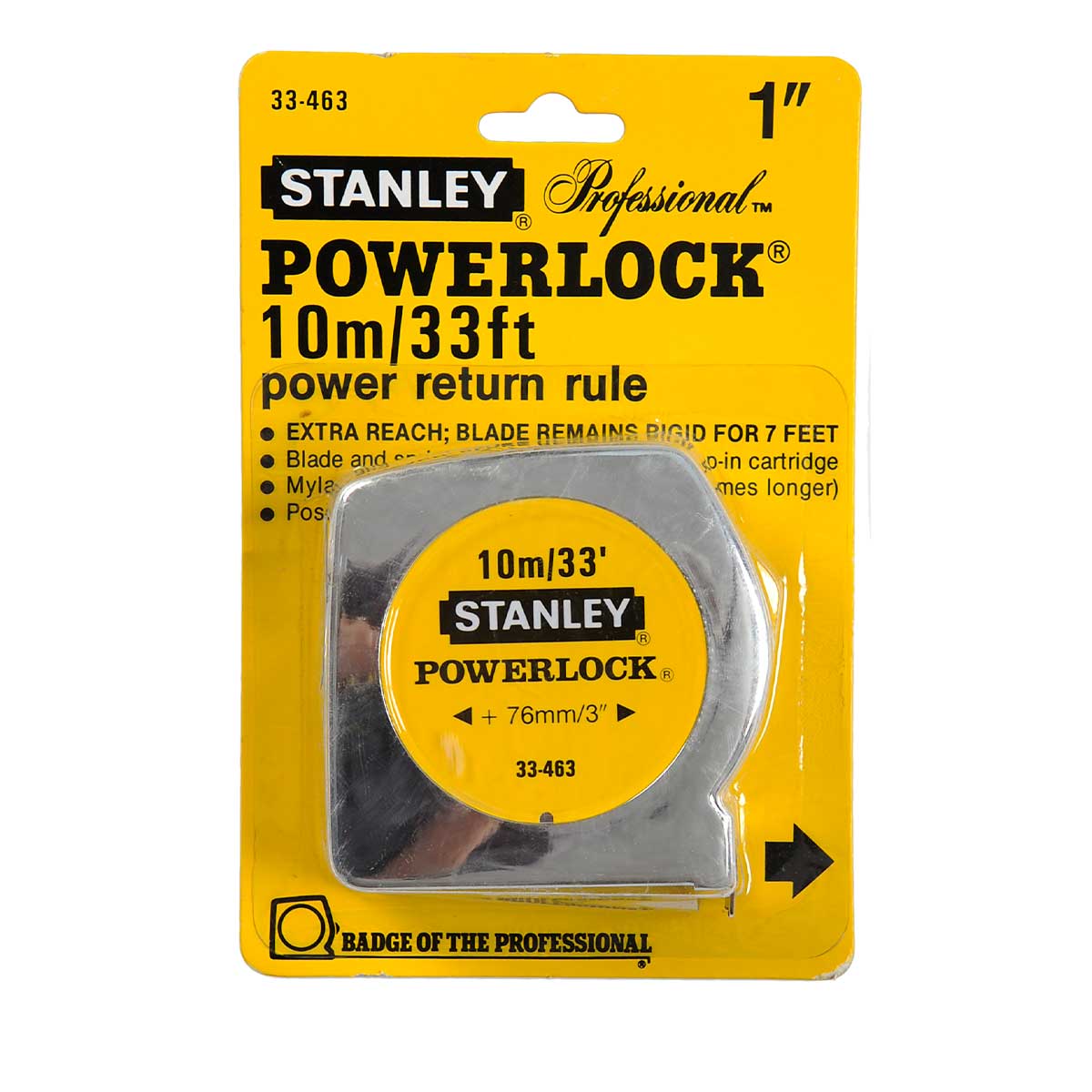 מטר 10 מטר מ"מ/אינצ'י STANLEY POWERLOCK
