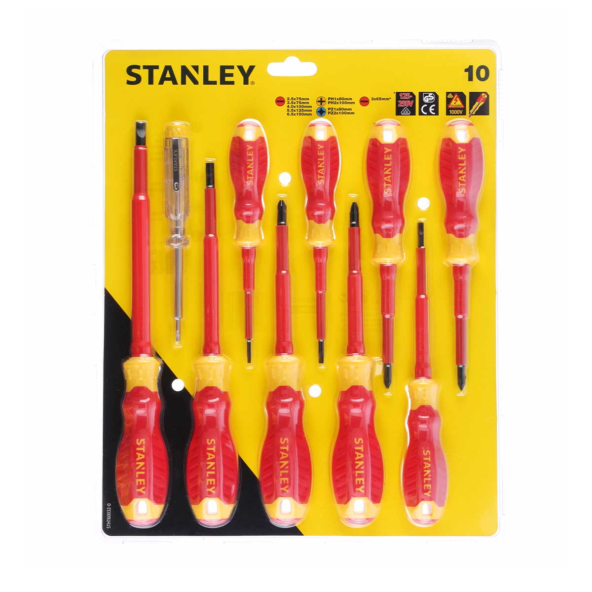 סט 6 מברגים מבודדים STANLEY FATMAX CR.V 1000V