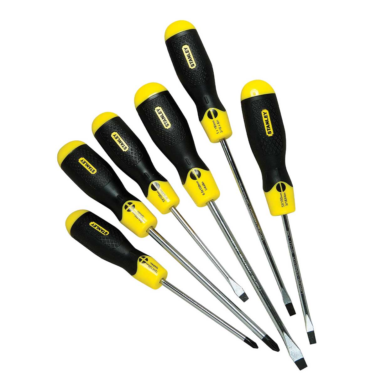 סט ﻿6 מברגים מחוסמים STANLEY CR.V