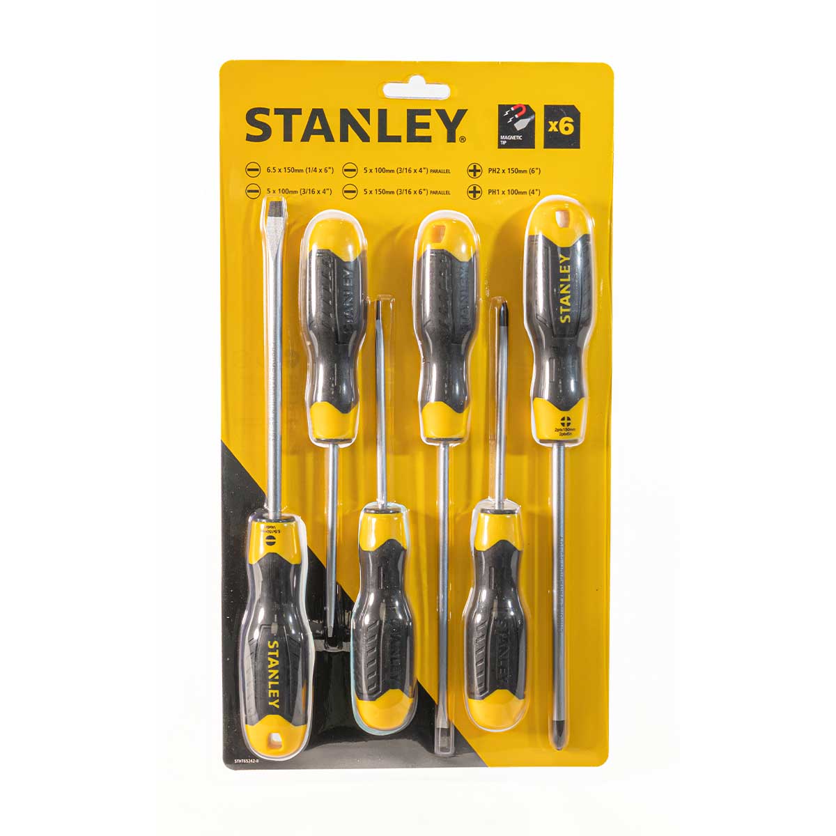 סט ﻿6 מברגים מחוסמים STANLEY CR.V
