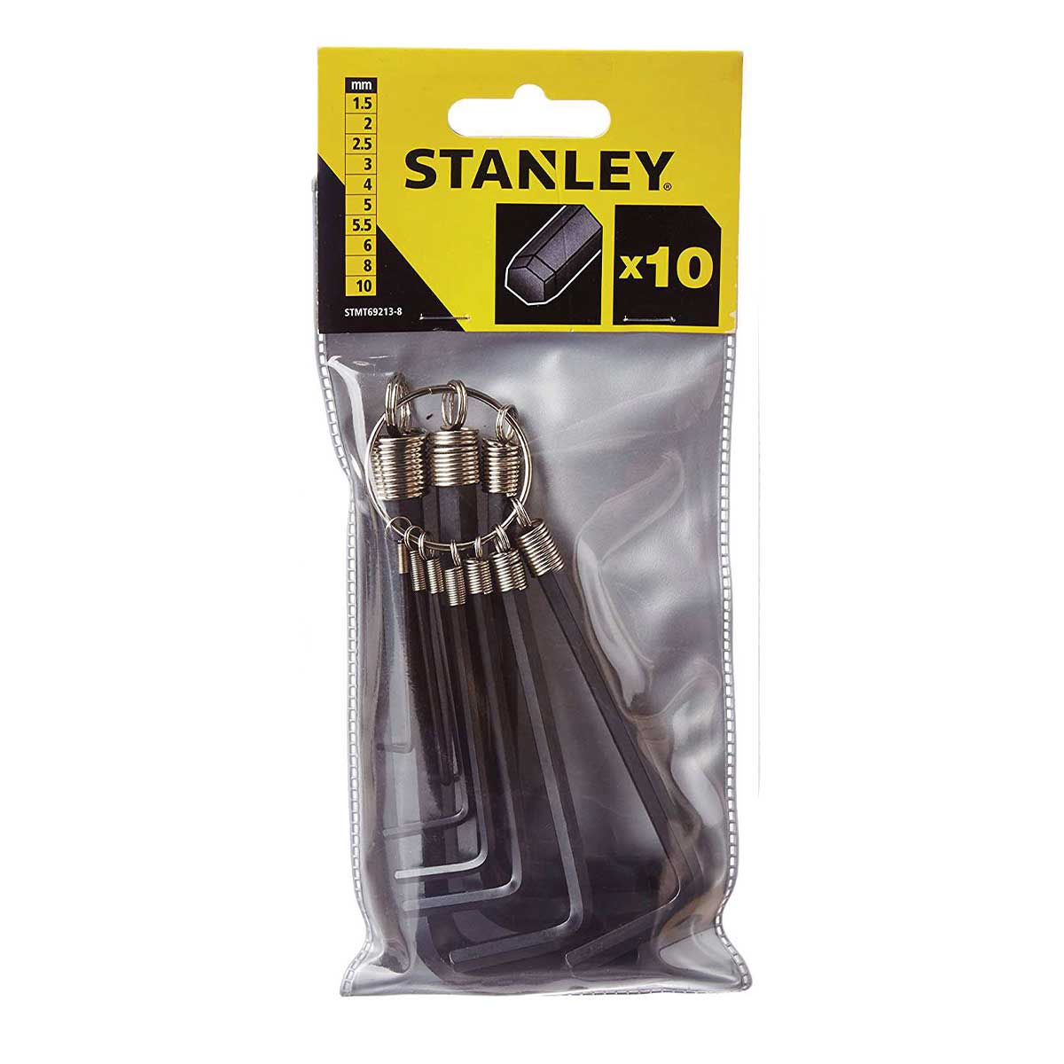 סט 10 מפתחות אלן טבעת STANLEY