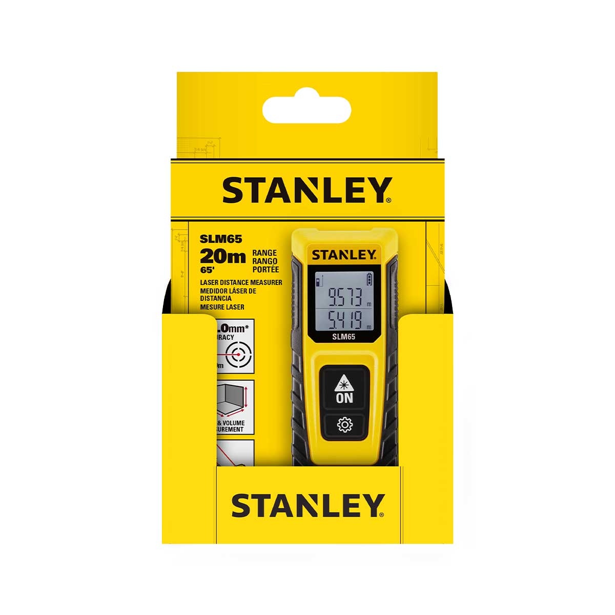 מד מרחק לייזר 20 מטר גדם STANLEY SLM65