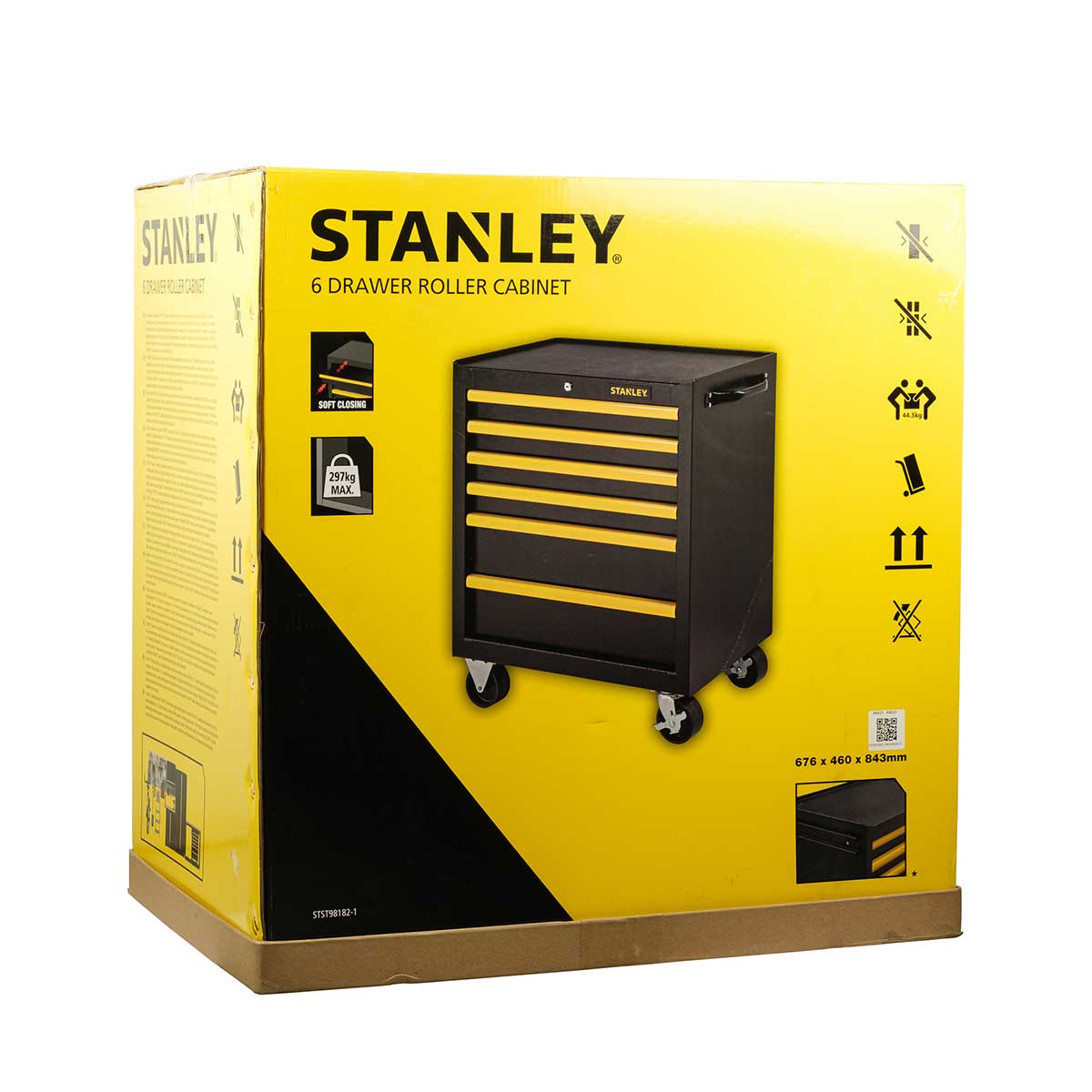 אורך מוסך מקצועי גלגלים מחוזקים STANLEY