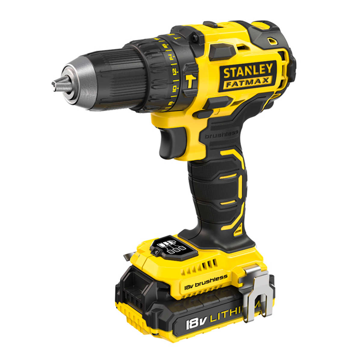 מברגה מקדחה 18V ללא פחמים STANLEY FATMAX