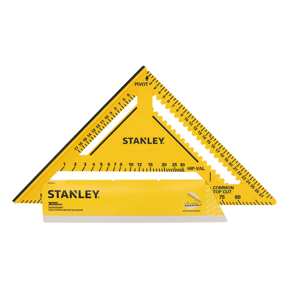 סרגל משולש דו-צבעוני 300 מ"מ STANLEY