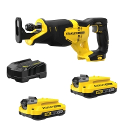 משור חרב נטען 18V סדרת V20 + סוללות STANLEY FATMAX 2AH