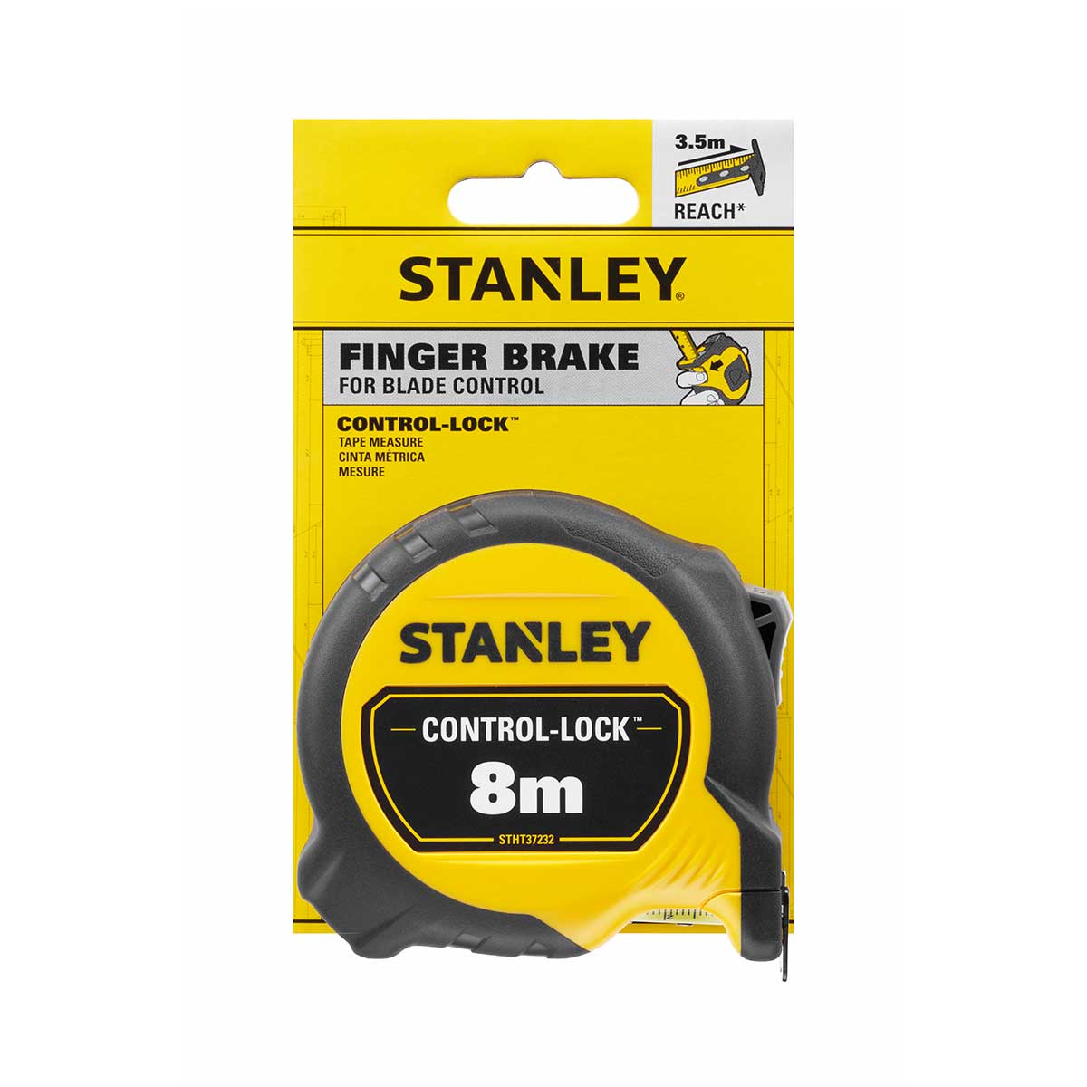 מטר 8 מטר דו-צדדי מצופה STANLEY FATMAX