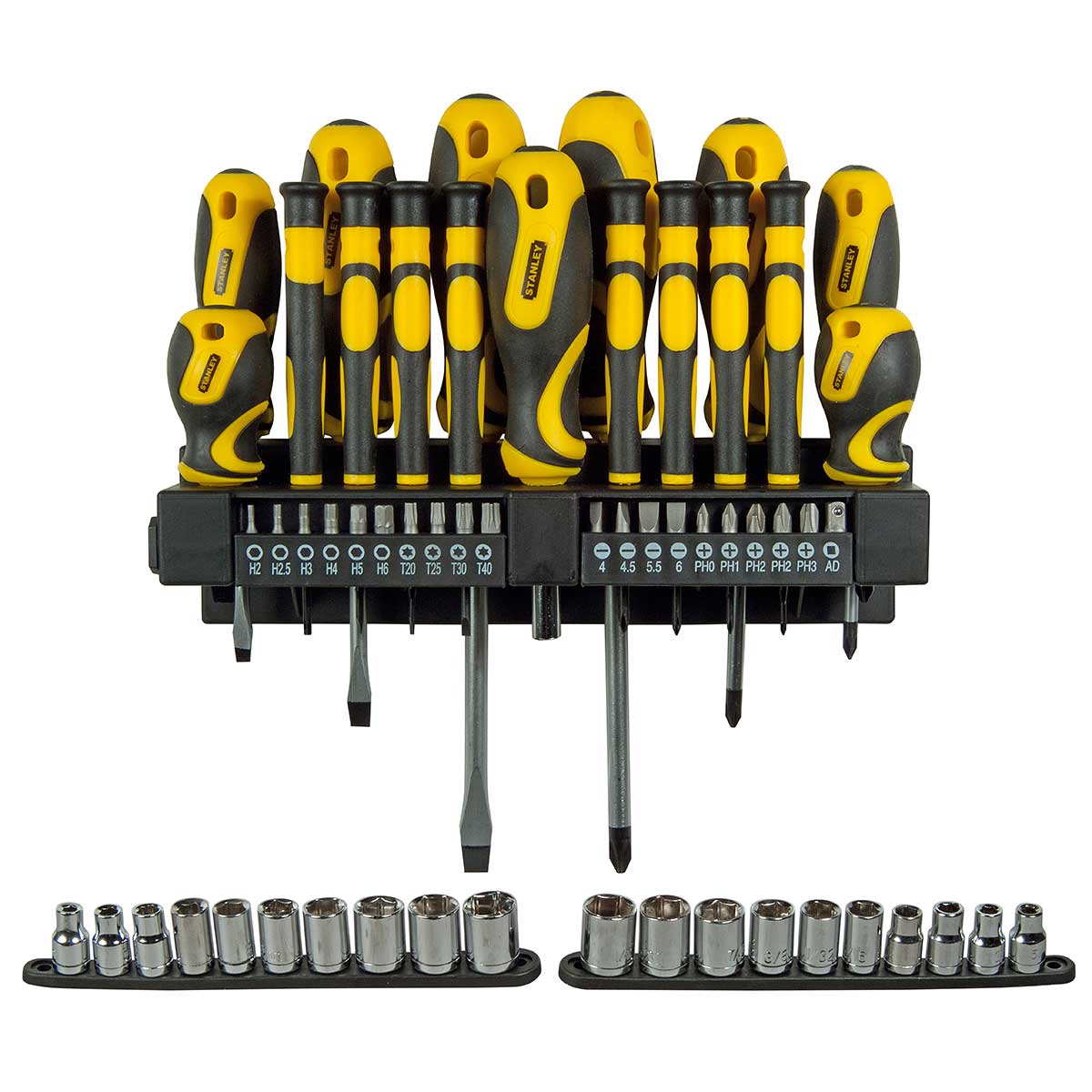 סט מברגים בוקסות וביטים 57 חלקים STANLEY