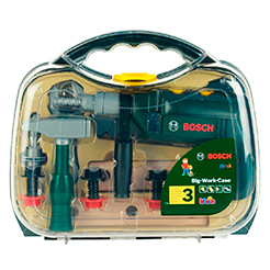 מזוודת כלים שקופה ומקדחה BOSCH KIDS